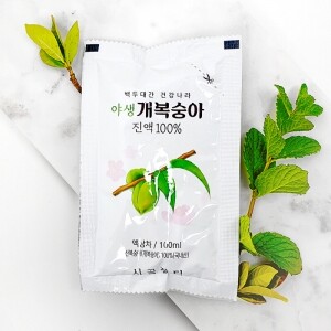 시골장터 야생 개복숭아 즙 진액 100ml 30포 무설탕 무첨가